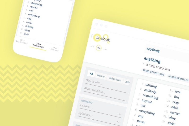 OneLook Thesaurus